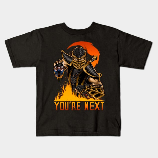 Scorpion Kids T-Shirt by d.legoshin.art